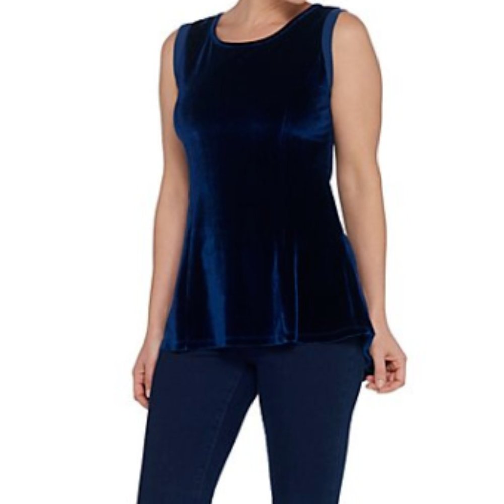 M Kathleen Kirkwood Velvet Swing Cami Tank Top